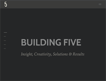 Tablet Screenshot of buildingfive.com